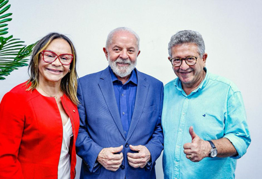 Luiz Caetano e Lula