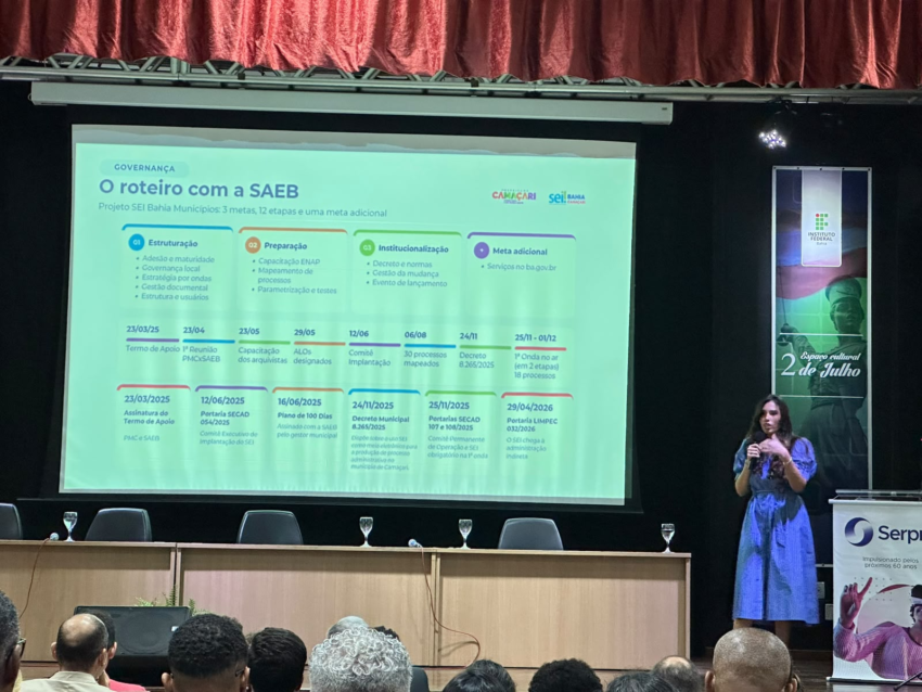 Camaçari mostra avanço na transformação digital com SEI em evento em Salvador